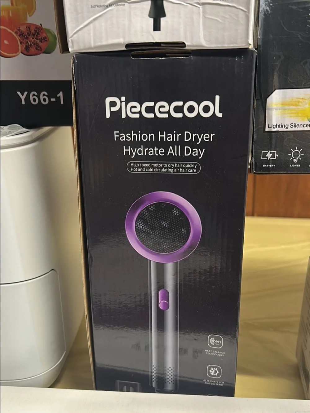 Fashion Hair Dryer in Purple - Lightweight Styling Tool